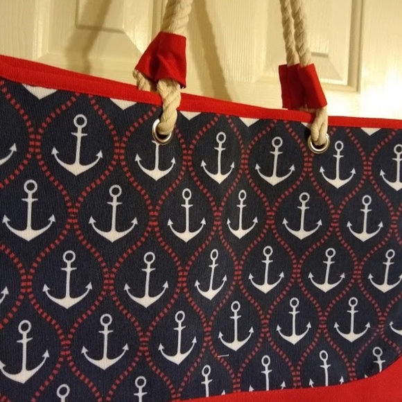 Coastal Handbags - Beach Tote Bag with Rope Handles Brand New